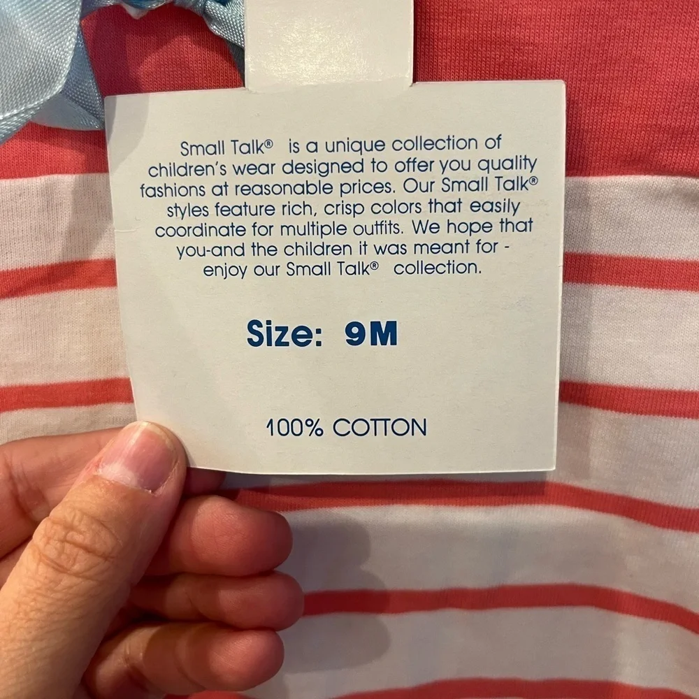 NWT Bundle of 2 Small Talk Vintage Infant Sailor Onesies (9 mo)